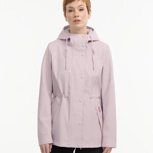 NEW HUNTER Acacia Rubberized Rain Jacket in Rose for women 1225 8m4
